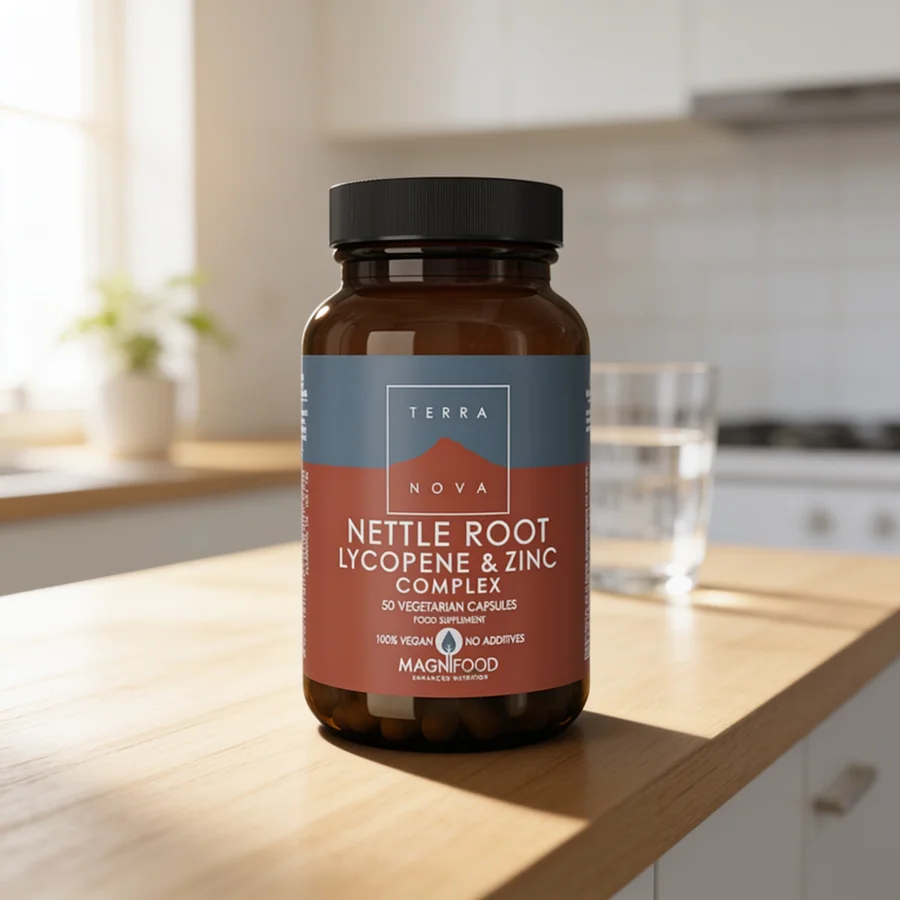 Terranova Nettle Root Lycopene Zinc i et hverdagsmiljø
