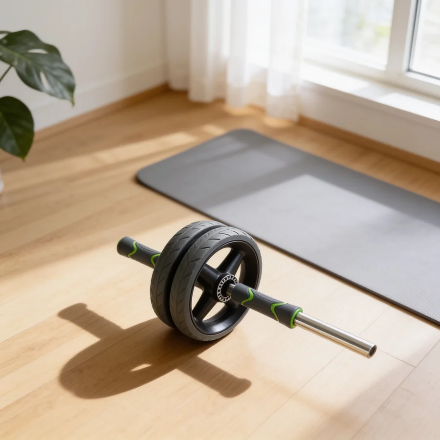 Tunturi Pro Deluxe Ab Wheel i et hverdagsmiljø
