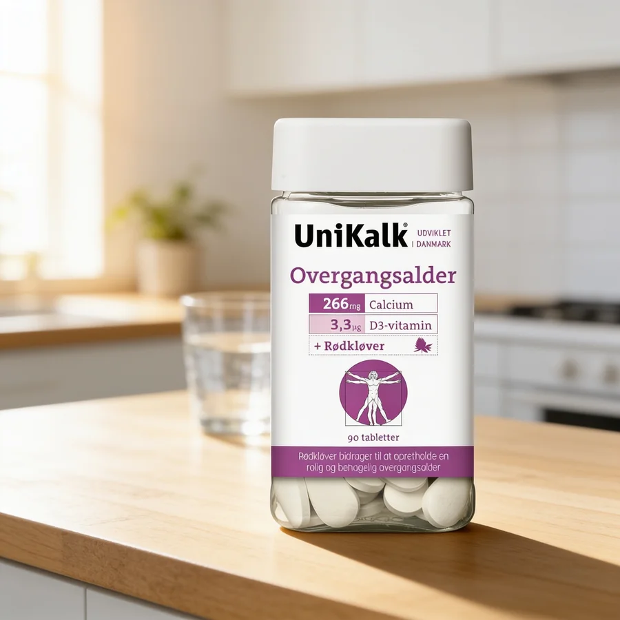 Unikalk Overgangsalder – 90 tabletter i et hverdagsmiljø