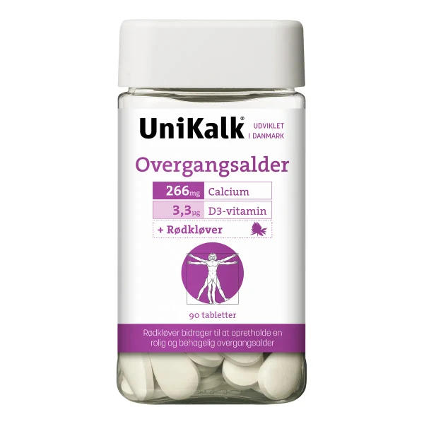 Unikalk Overgangsalder – 90 tabletter