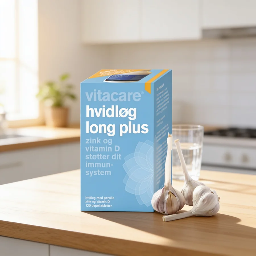 VitaCare Hvidløg Long Plus i et hverdagsmiljø