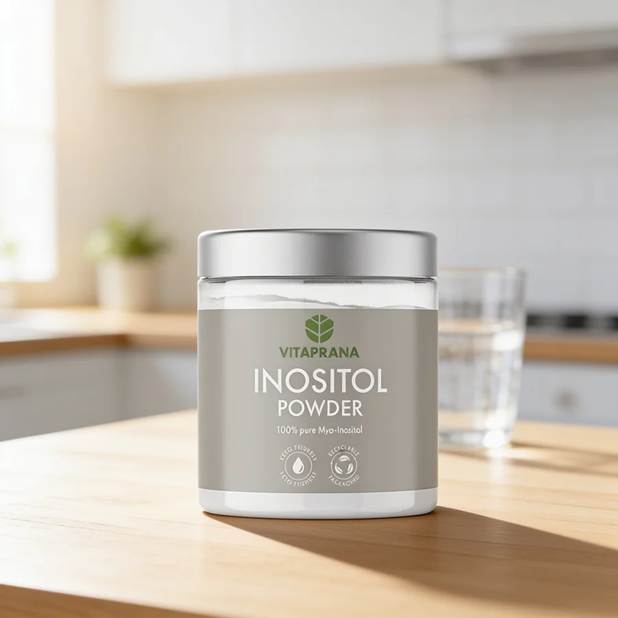 Vitaprana Inositol Pulver i et hverdagsmiljø