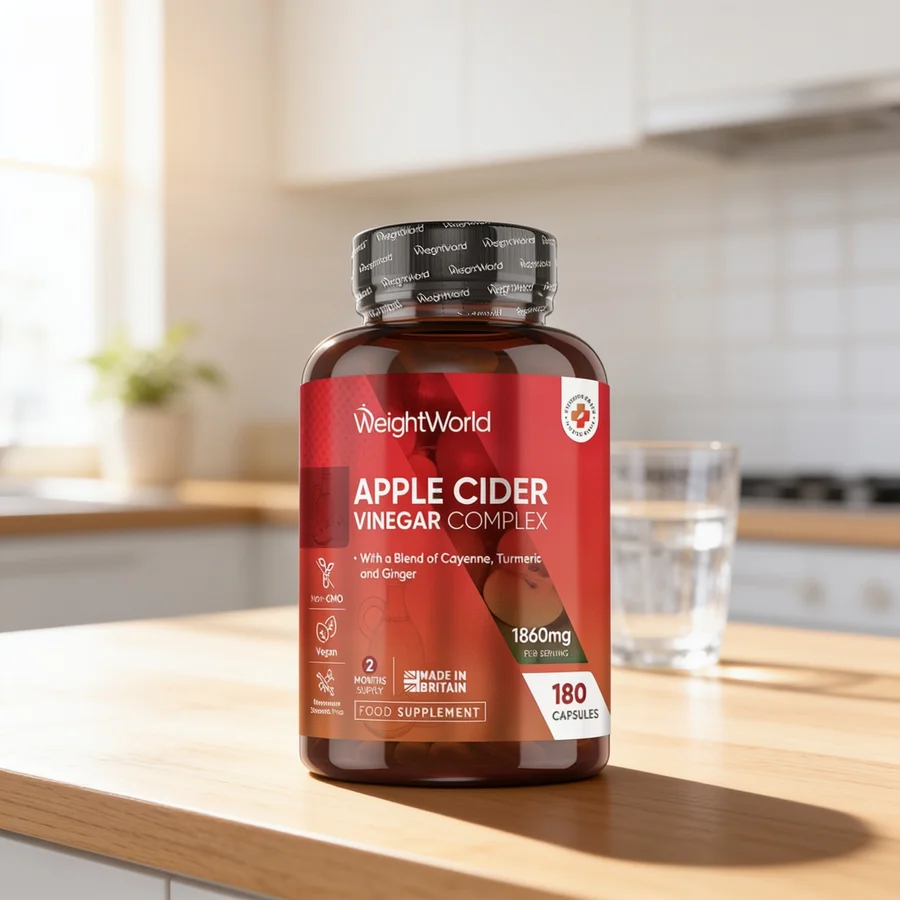 WeightWorld Æblecidereddike Complex 1860 mg i et hverdagsmiljø