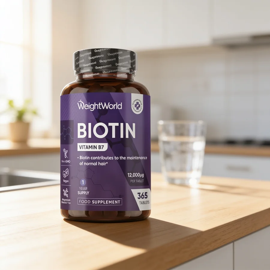 WeightWorld Biotin 12000 i et hverdagsmiljø