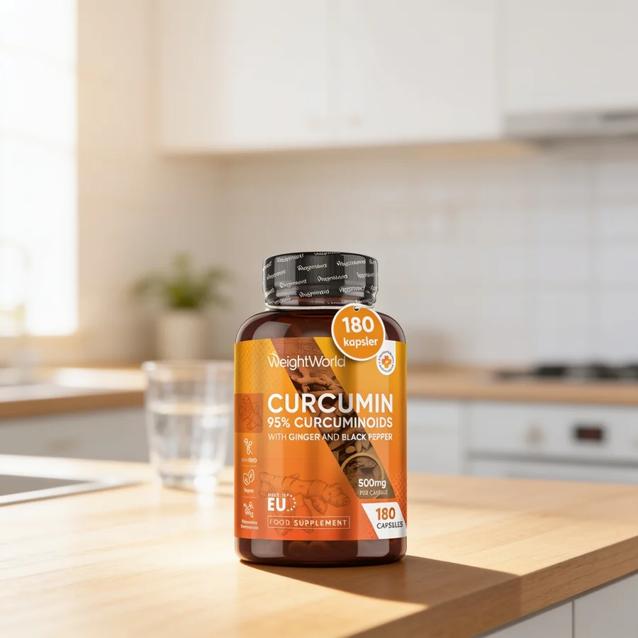 Curcumin + Ingefær Kapsler 500 mg i et hverdagsmiljø