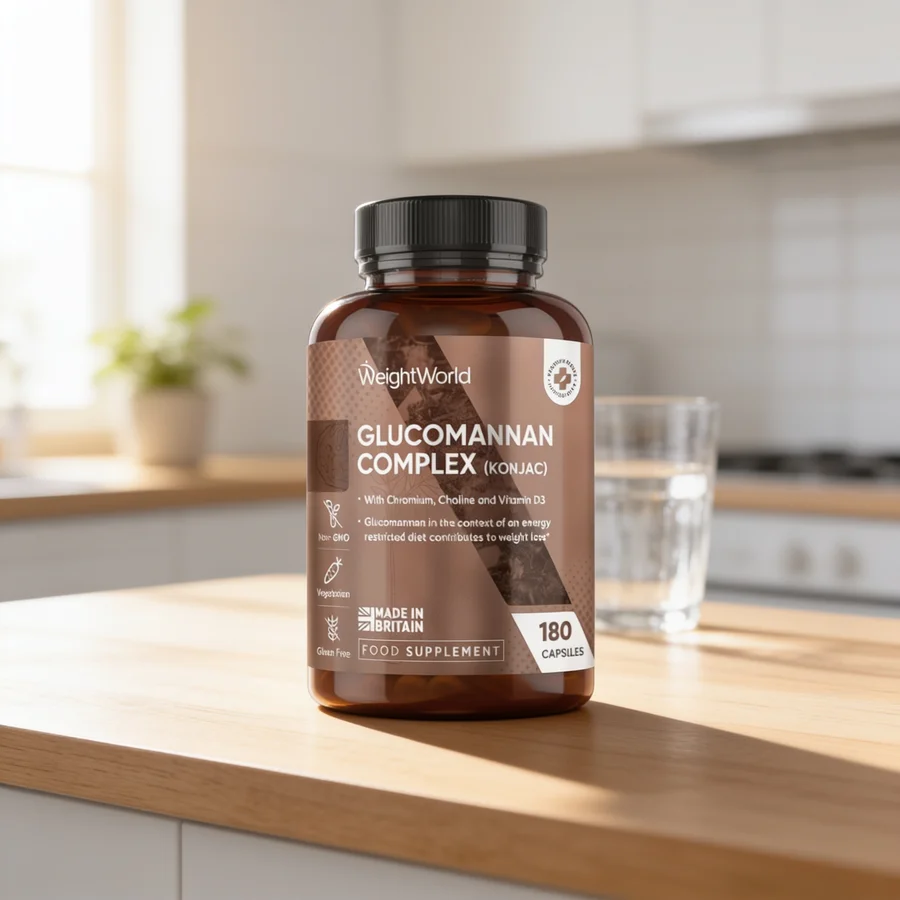 Glucomannan Complex 3000 mg (180 kapsler) i et hverdagsmiljø