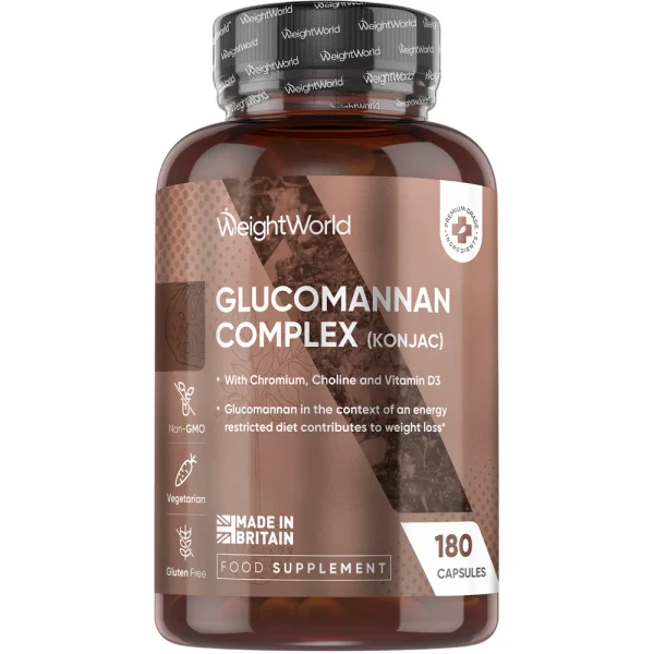 Glucomannan Complex 3000 mg (180 kapsler)