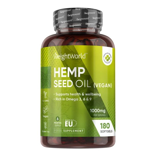WeightWorld Hampefrøolie 1000 mg