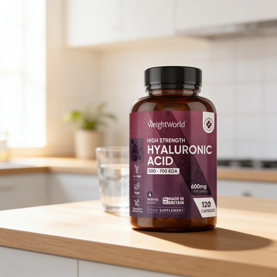WeightWorld Hyaluronsyre 600 mg i et hverdagsmiljø