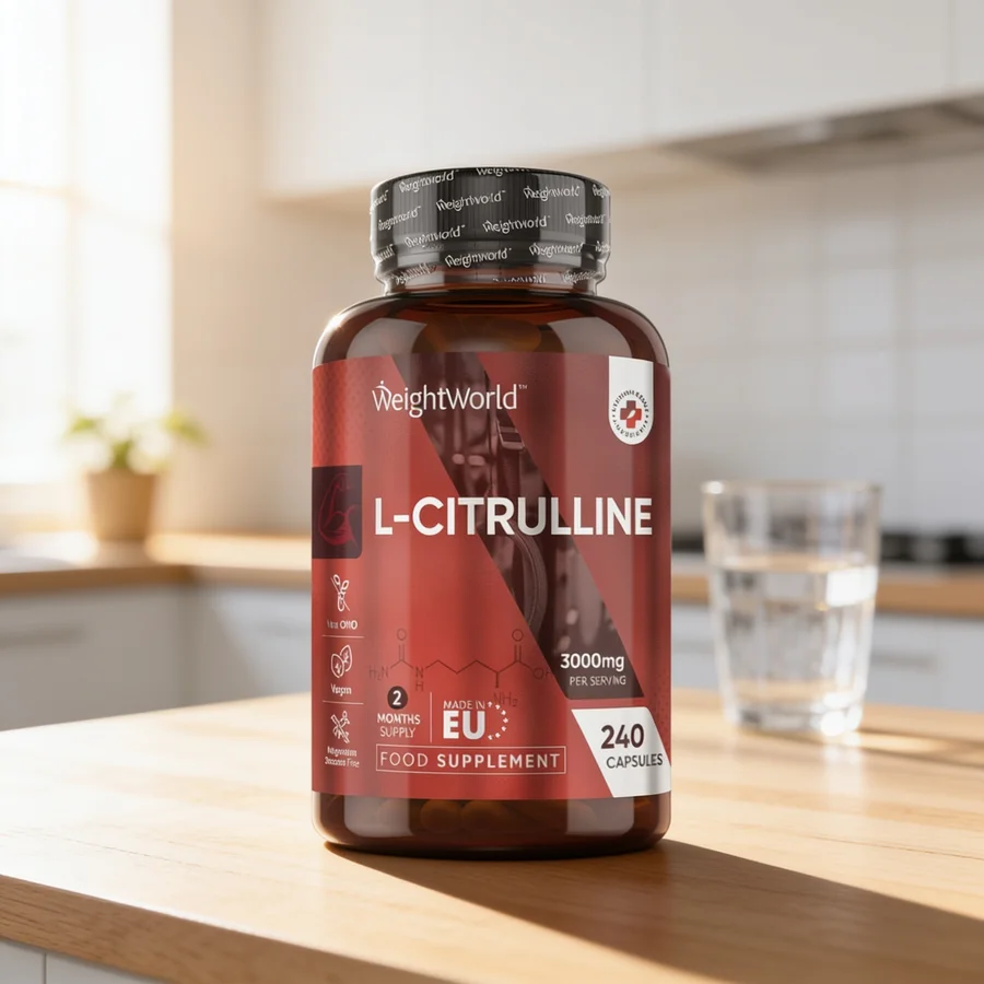 WeightWorld L-Citrullin 3000 mg i et hverdagsmiljø