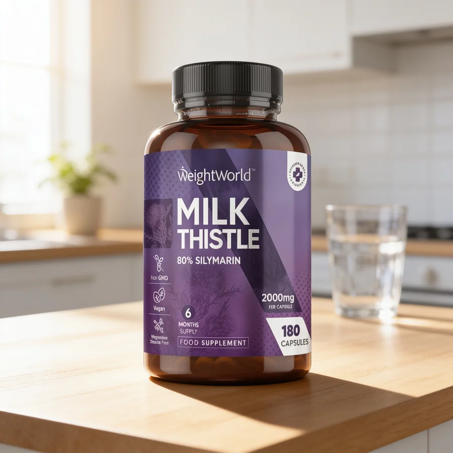 WeightWorld Marietidsel 2000 mg i et hverdagsmiljø