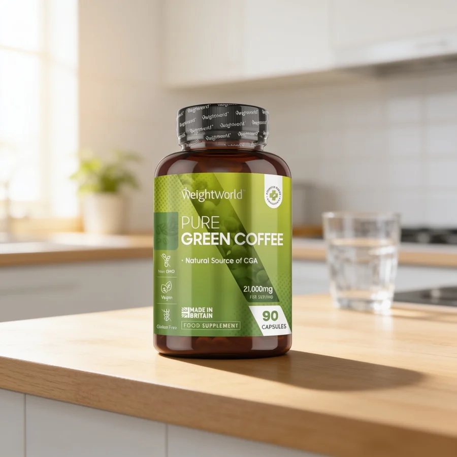 WeightWorld Rent Grøn Kaffe 21000 mg i et hverdagsmiljø